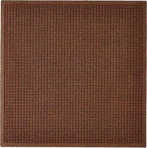 Hudson Exchange tapete para piso de fibras polipropileno absorbente de agua para interior y exterior, 35 pulgadas de largo x 35 pulgadas de ancho x