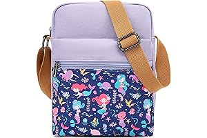 Exquisite Mermaid Crossbody Bags for Kids and Women: A Canvas Set of Two
