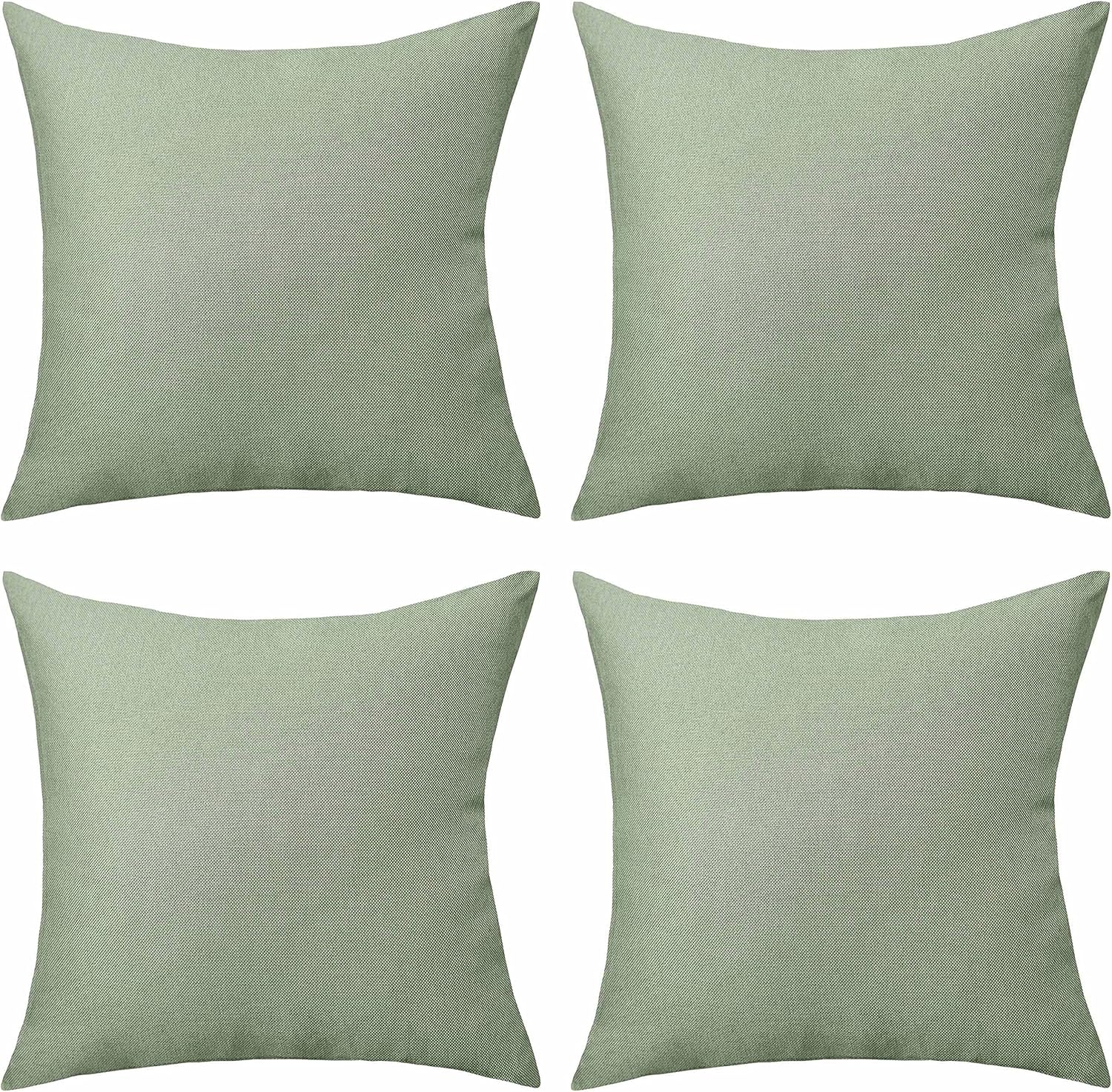 Home Brilliant Sage Green Cushion Covers 45 x 45 for Garden Furniture
