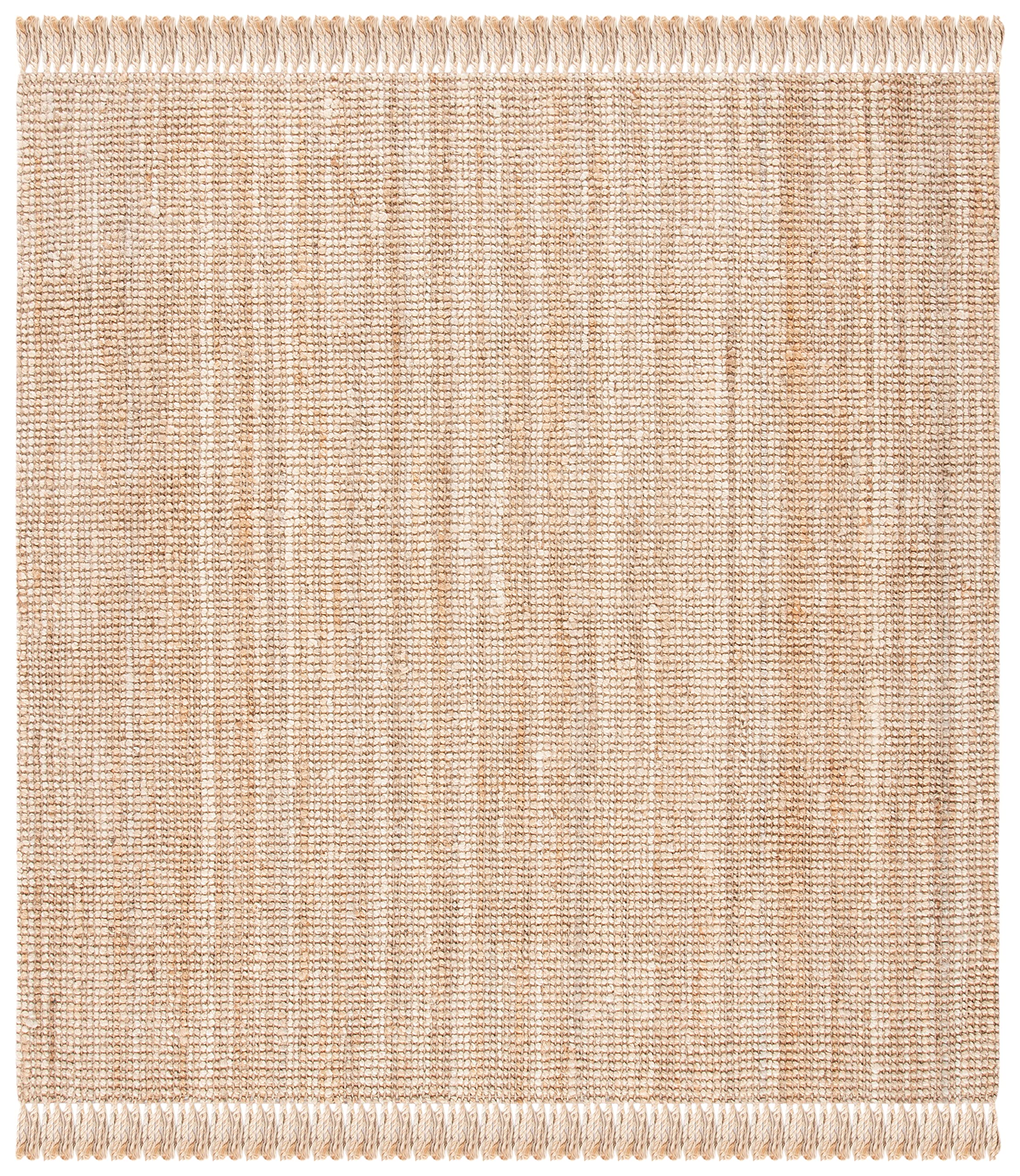 SAFAVIEH Tapis en Fibres Naturelles Salon, Salle à Manger, Chambre à Coucher - Natural Fiber Collection, Tapis à Poil Court, Naturel, 183 X 183 cm