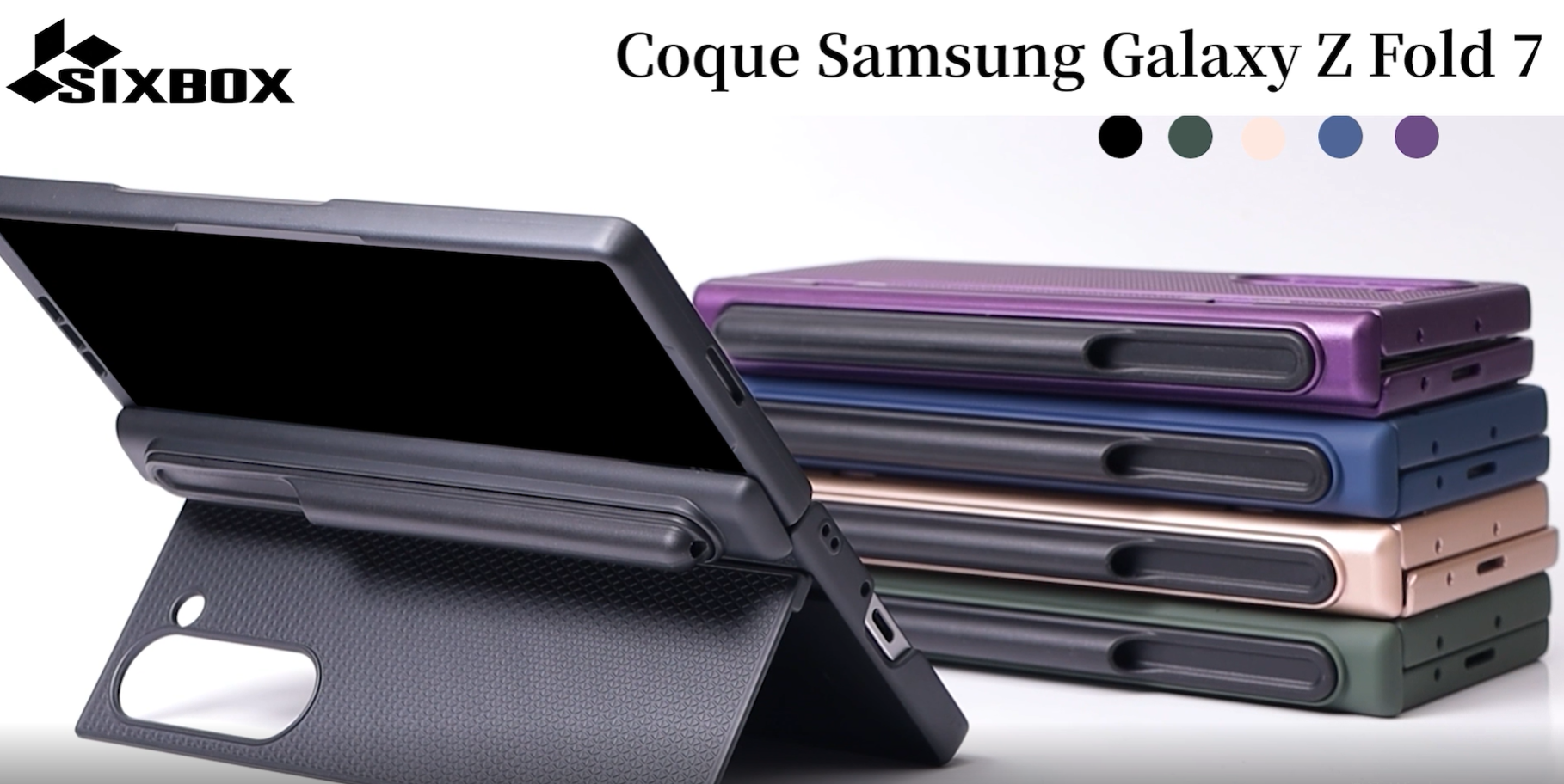 Coque Originale Intégrée Pour Samsung Galaxy Z Fold 7 5G - Avec Protecteur écran Et Support S Pen