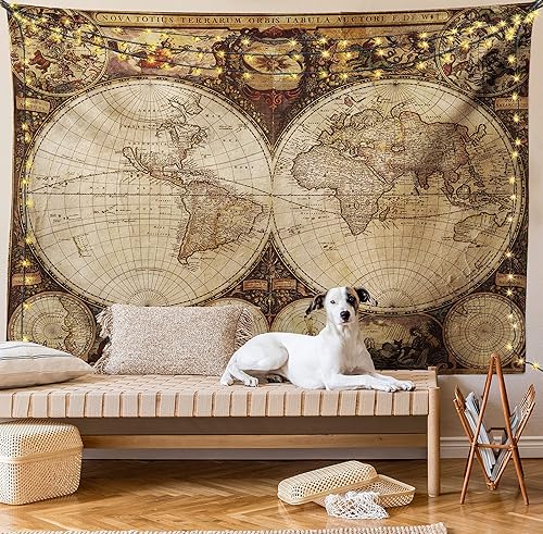 Miniatura 10 de Ambesonne Tapiz botánico tamaño King, flores silvestres en un libro vintage abierto con remolinos de la Vía Láctea galáctica, colcha colgante de