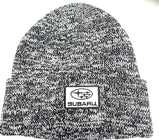 Subaru Genuine Heather Black/Gray Cuffed Knit Hat Impreza STI WRX Racing Ski Snow New