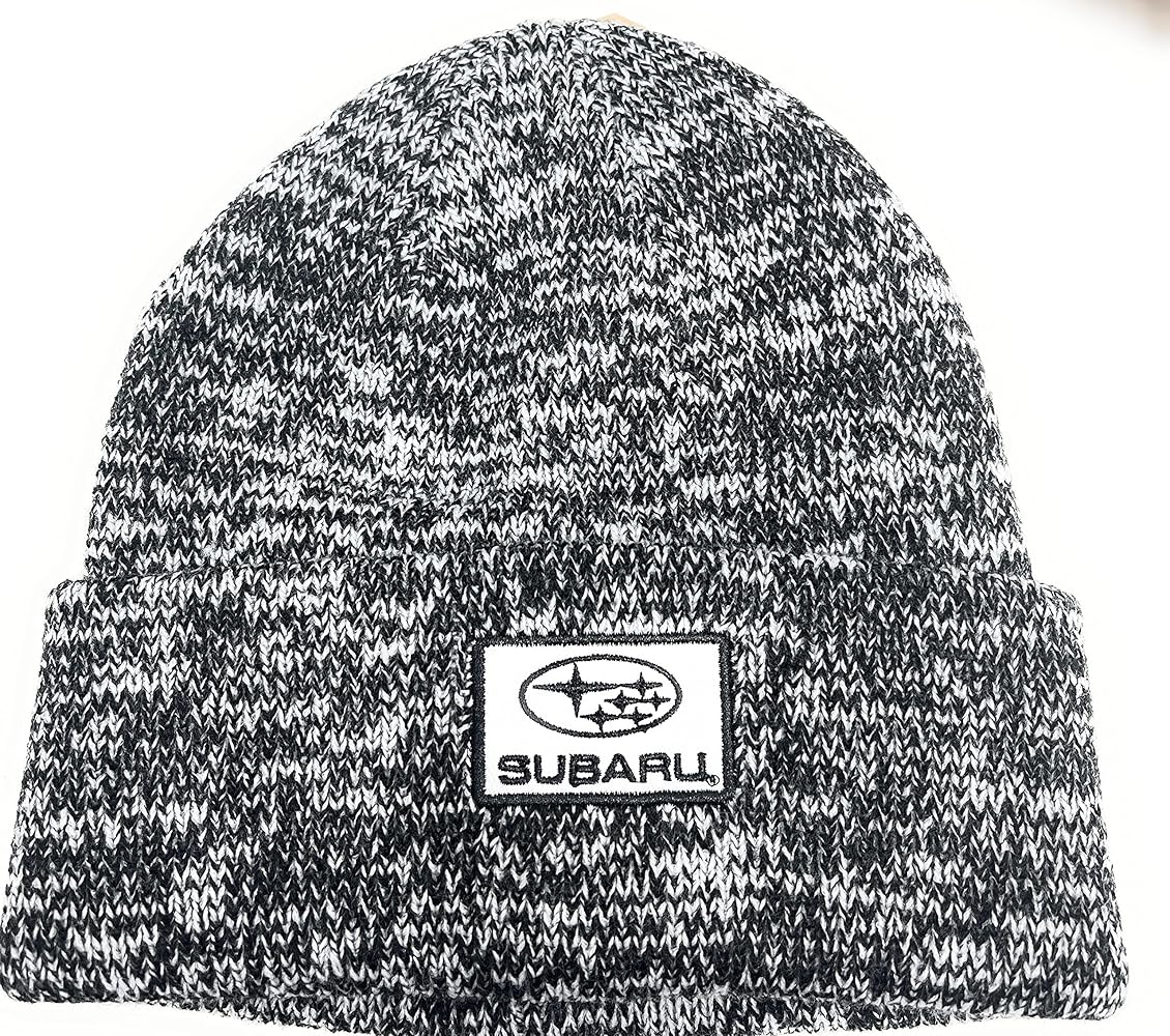 Subaru Genuine Heather Black/Gray Cuffed Knit Hat Impreza