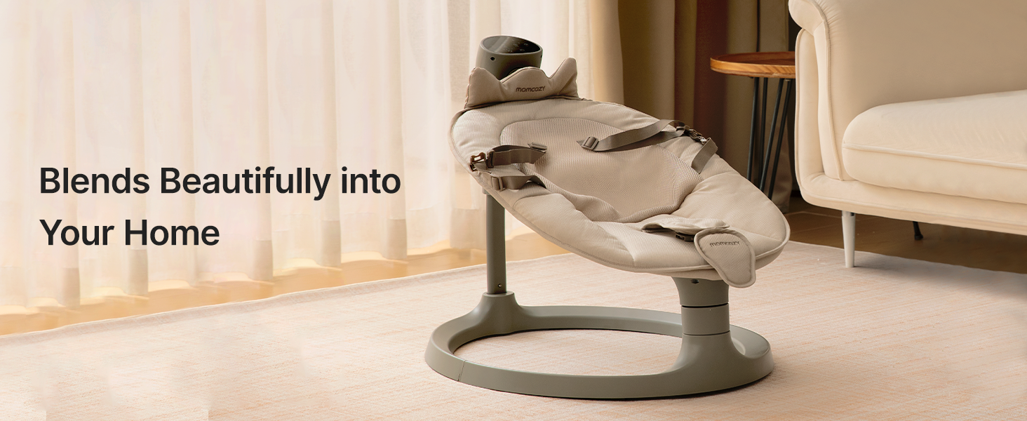 Amazon.com : Momcozy 2-in-1 Electric Baby Swing, Dual-Arm Support
