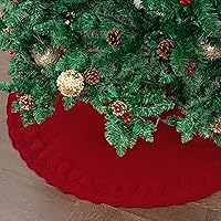 Vista 149 de Mr. Pen Christmas Tree Skirt - 48 inches, Faux Fur, White