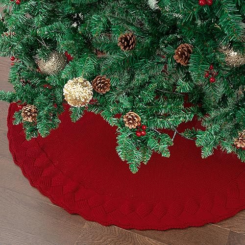 Vista 149 de Mr. Pen Christmas Tree Skirt - 48 inches, Faux Fur, White