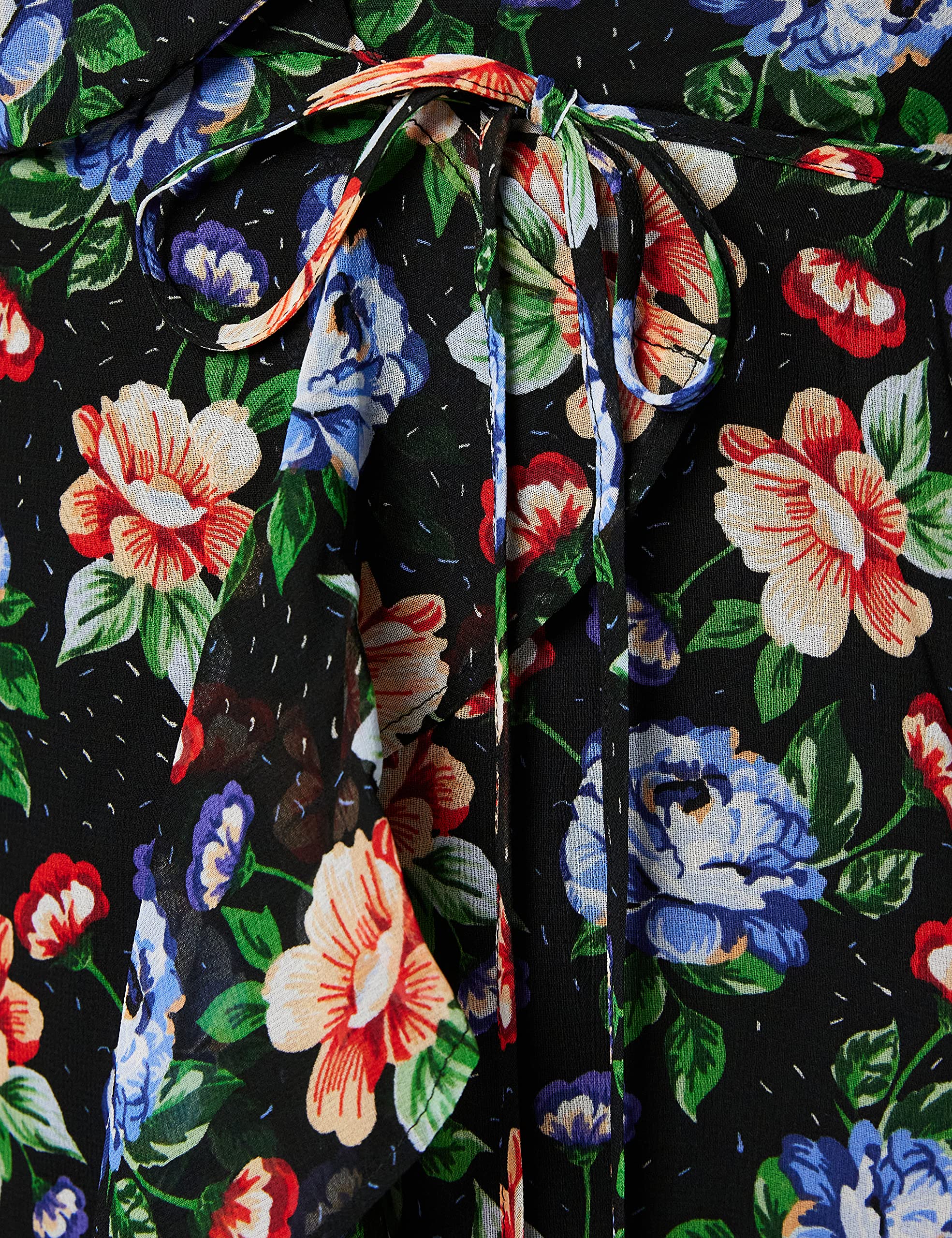 Truth & Fable Donna Vestito Midi a Portafoglio in Chiffon