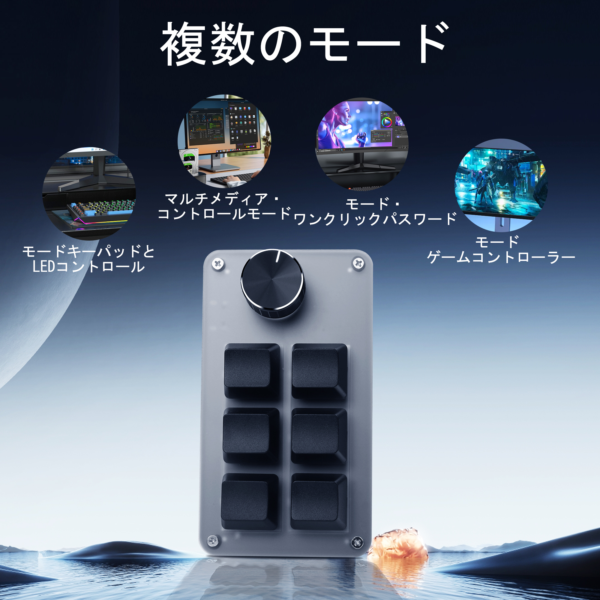 Amazon | SinLoon ミニ・マクロ・プログラマブル・キーボード USB ミニ