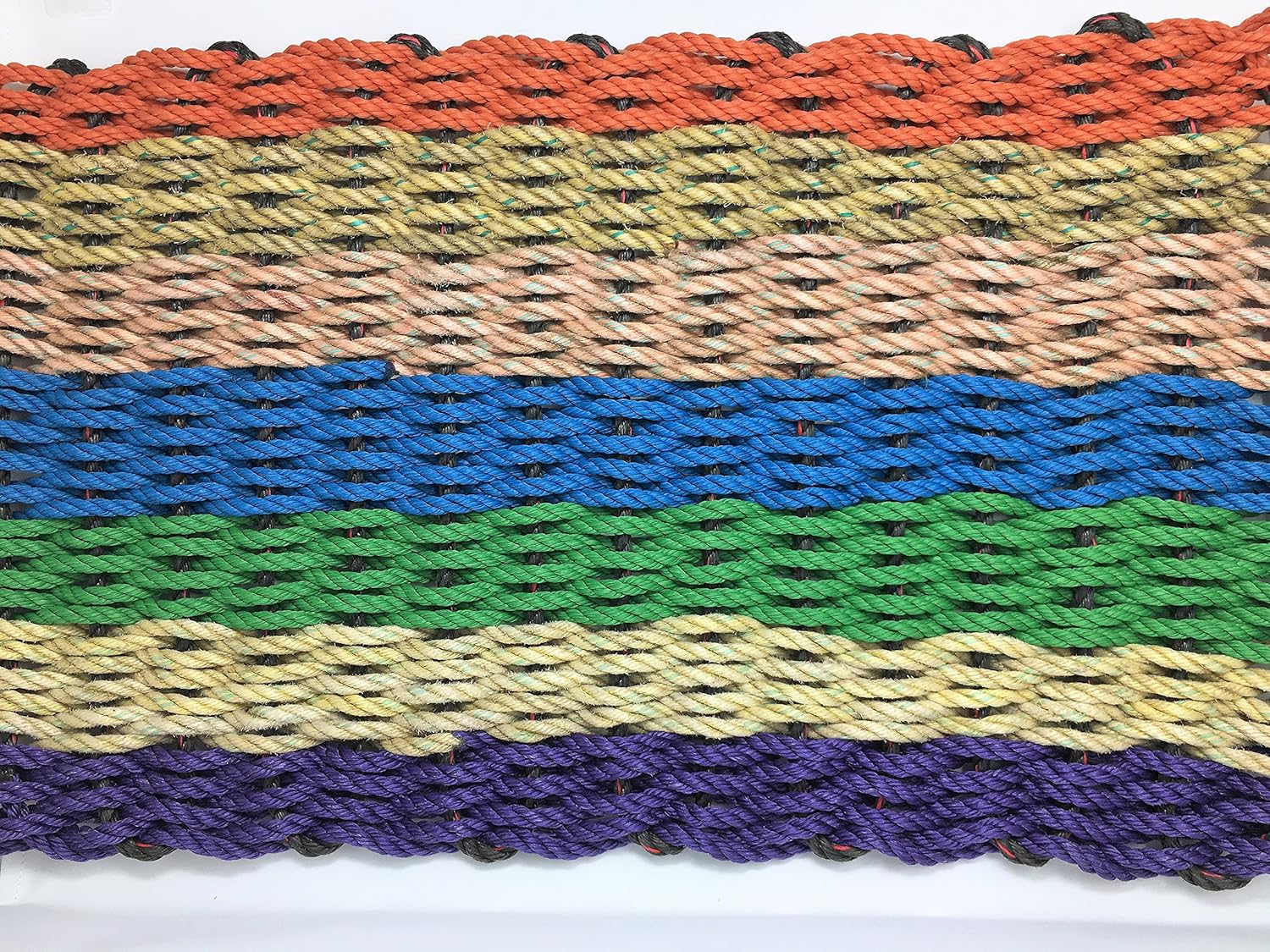 Recycled Lobster Rope Doormat, The Right Mat, Original Maine Lobster Rope Doormat, Handwoven in Maine, 24"x36"