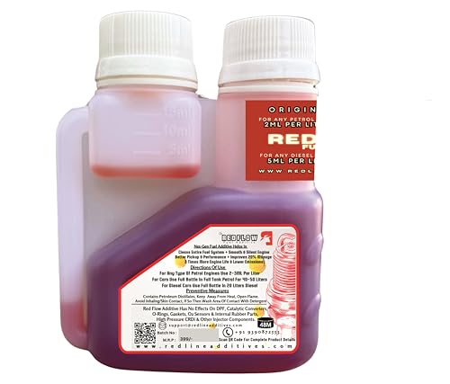 Image of Red Flow Petrol Additive | Injector Cleaner (100ML), Treats 50L Petrol, for All Cars, Bikes & Gearless Scooters. Keeps Engine Clean, Improves Engine Smoothness, Fuel Economy & Pickup.