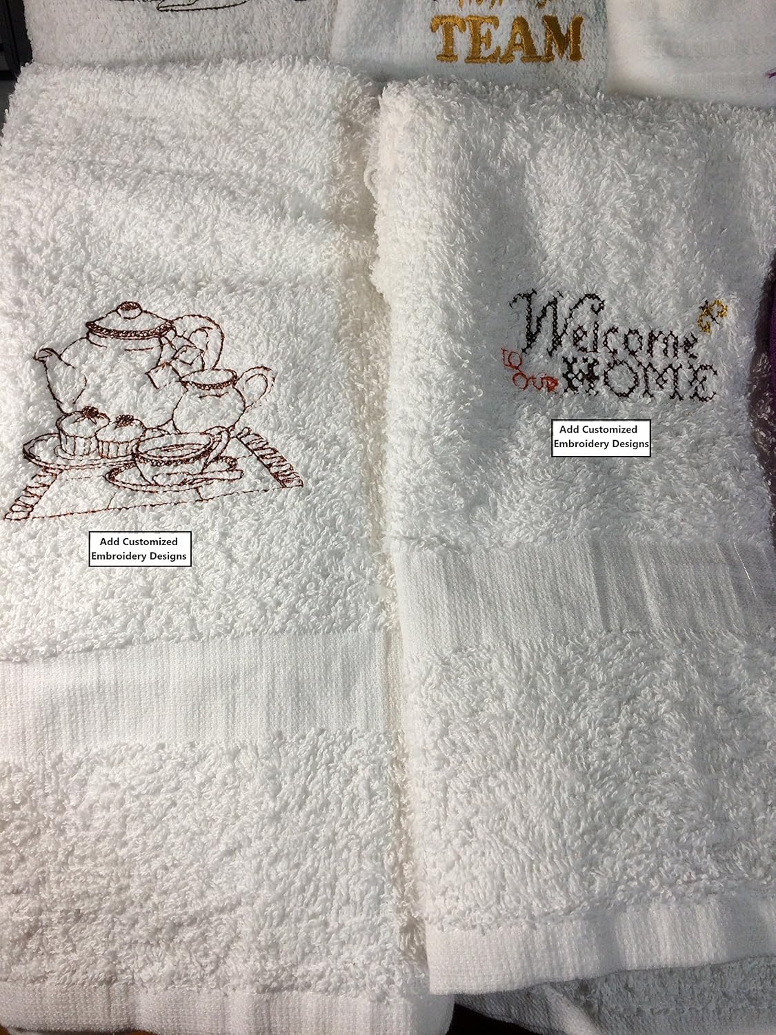 Embroidery designs customized towels Handmade Products