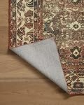 Loloi Magnolia Home by Joanna Gaines x Banks BAN-04 Collection Machine Washable Brick/Ivory 2'-0" x 5'-0" Accent Rug