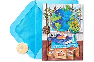 Papyrus Blank Card: Travel the World