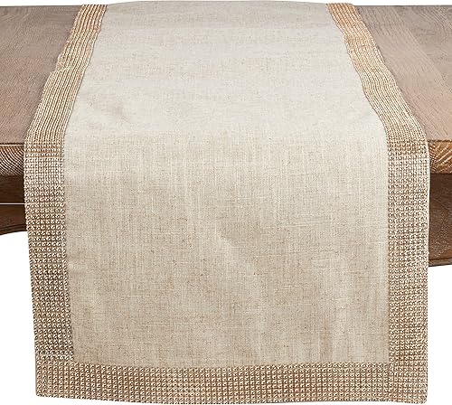 SARO LIFESTYLE 315CH16108B - Camino de mesa diseño de lirios