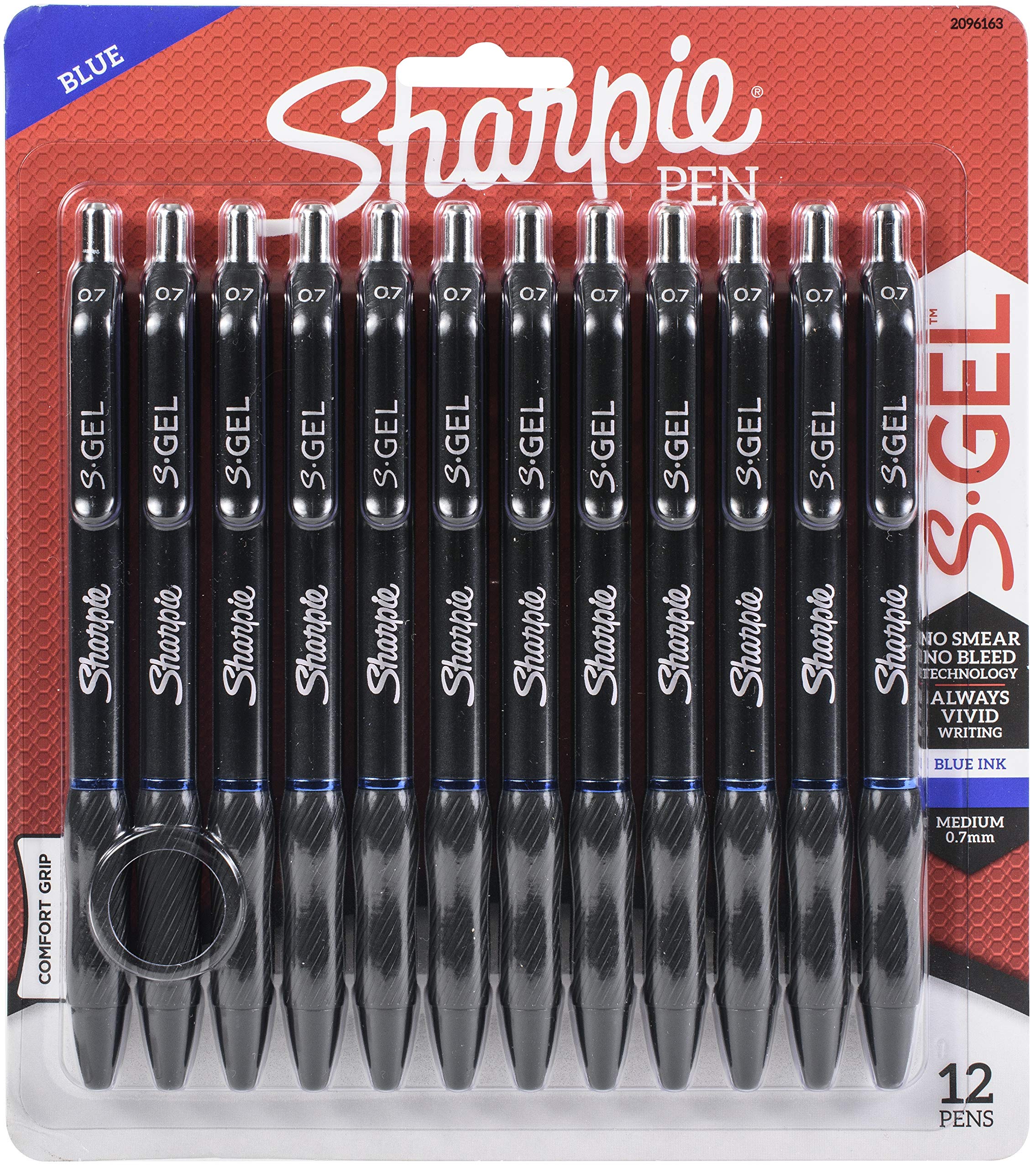 Amazon.com: Dymo 2096163 Sharpie Gel 0.7mm 12ct Blue : Office Products