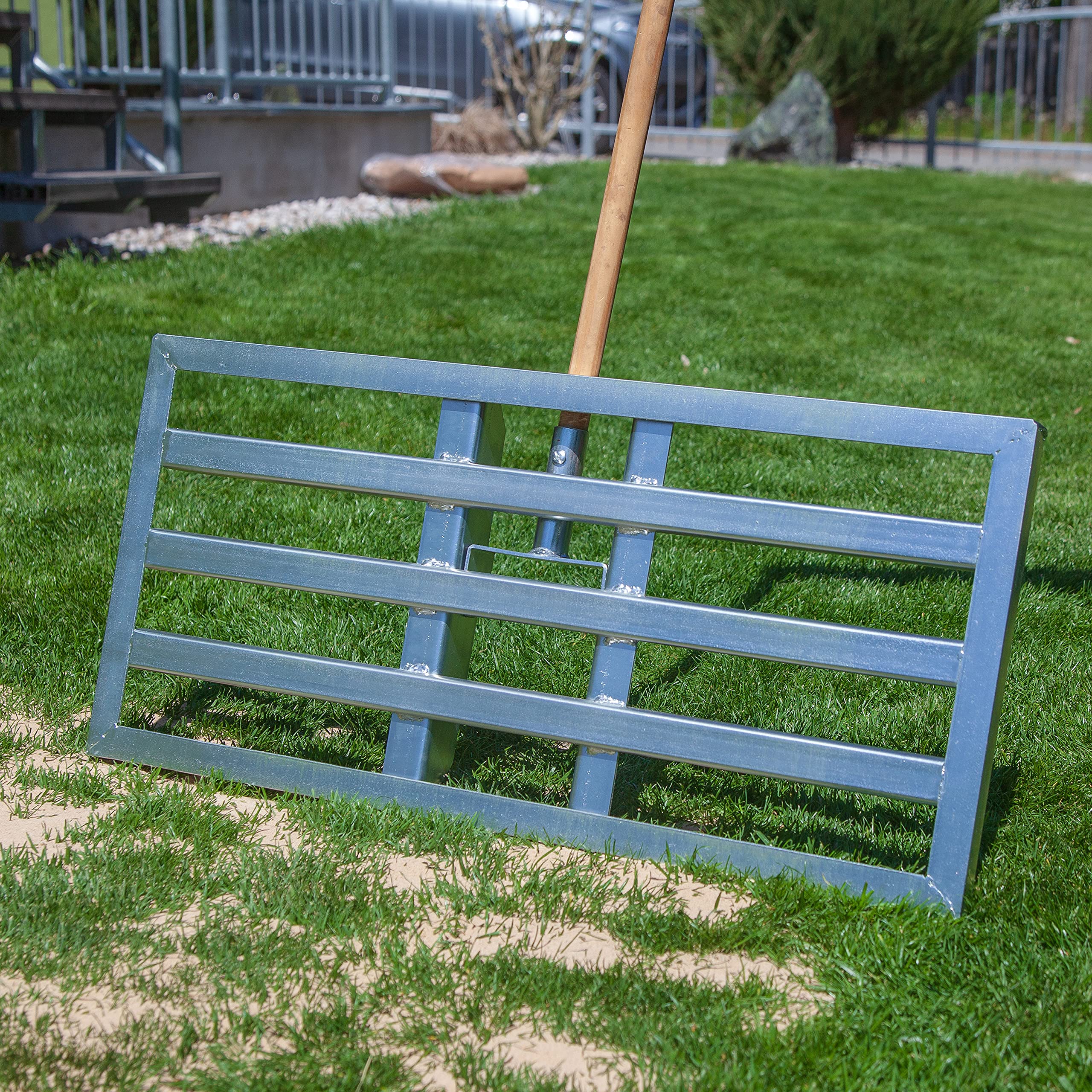 Spatola professionale per prato, 75 x 35 cm, per la sabbia e la rimozione di livellamento, livellatore di superficie (senza gambo)