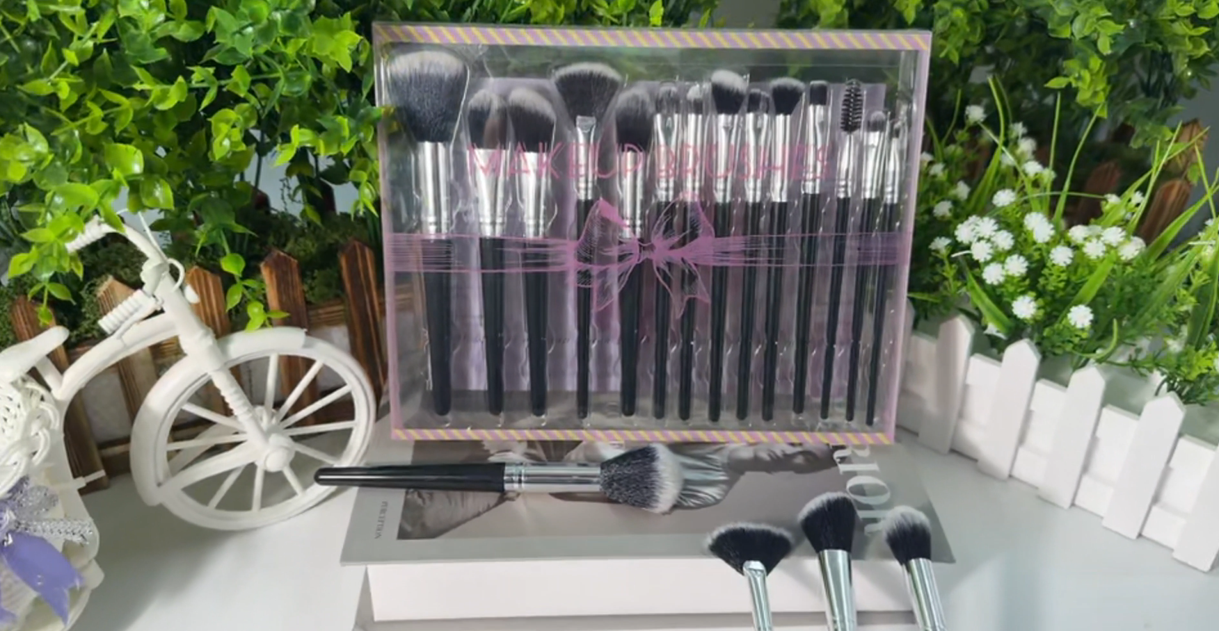 Amazon.com: Makeup Brush Set, Premium Synthetic 14 Pcs Makeup