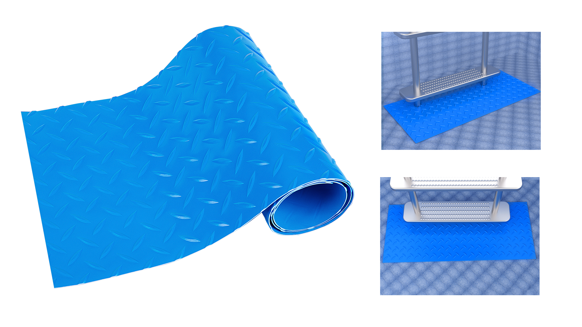 Alfombrilla antideslizante para escalera de piscina miniatura 7