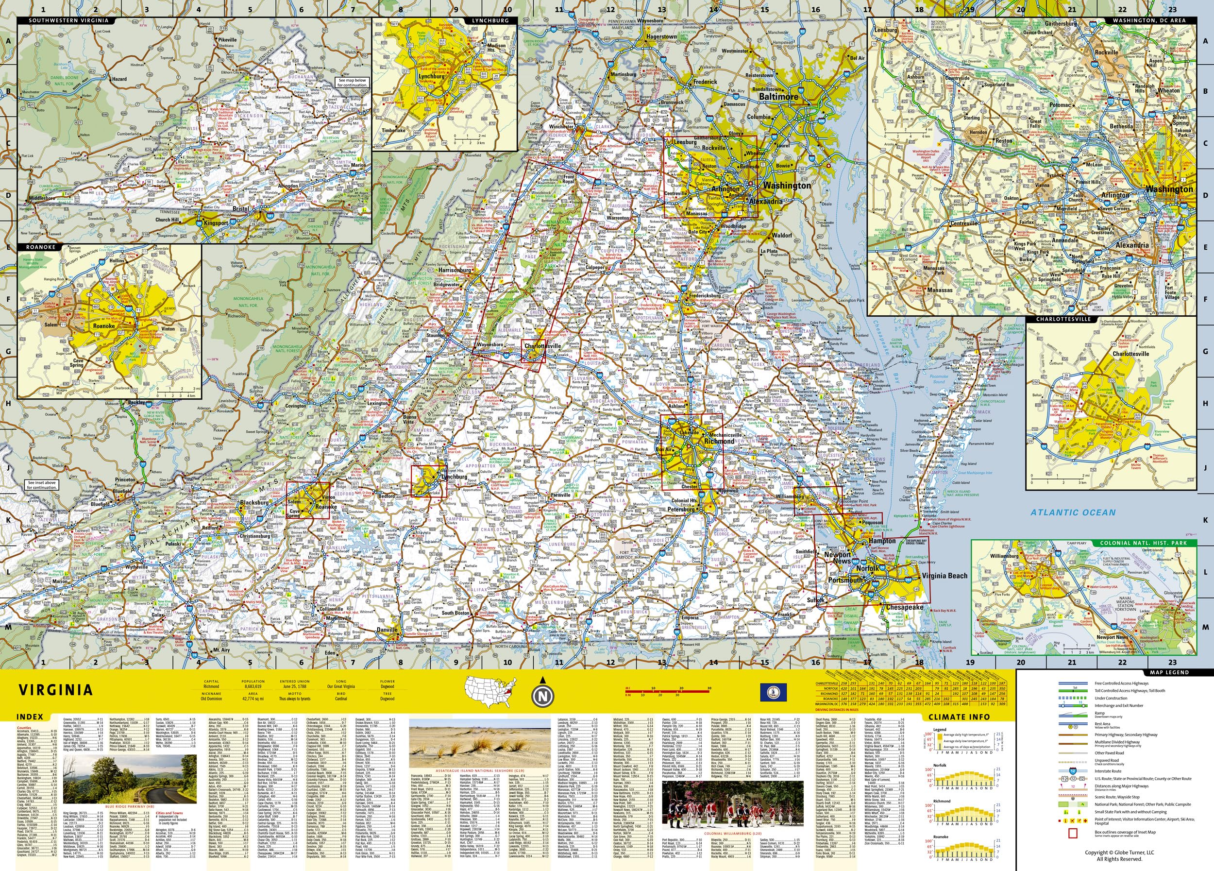 Virginia Map (National Geographic Guide Map) - Image 5
