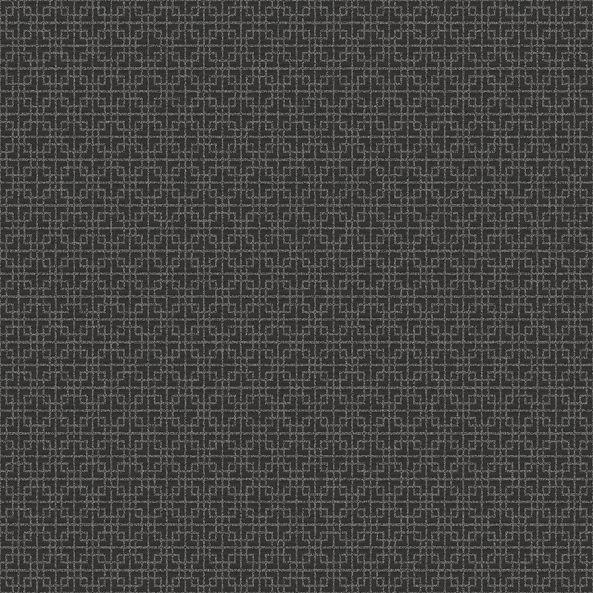 Galerie G56594 TexStyle Collection, Greek Key Design Wallpaper, Black, 10m x 53cm