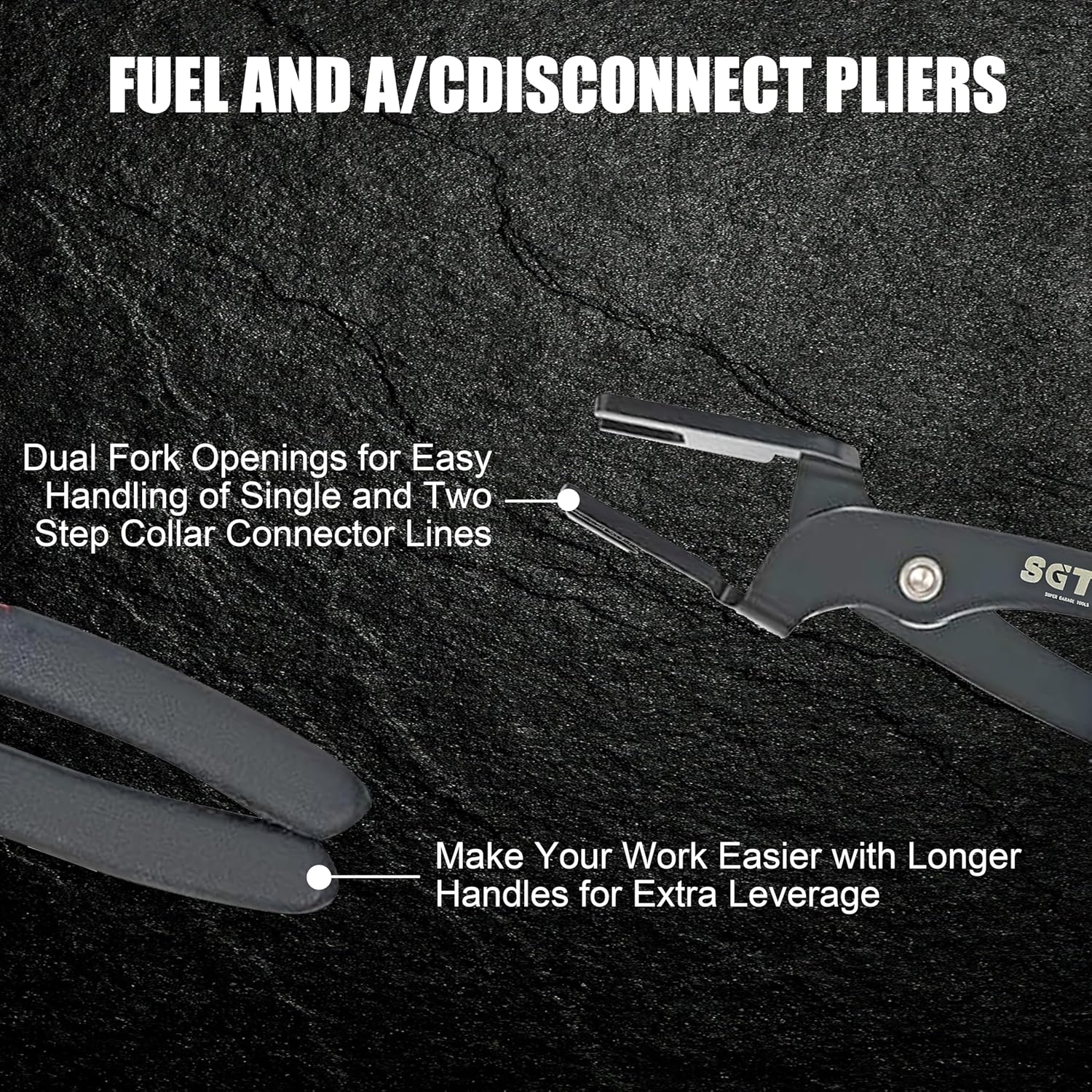 SGT 27pc Master Quick Disconnect Tool Kit, Fuel Line Disconnect Tool Set with Fuel and AC Disconnect Pliers,Fuel Line Removal Tool Set for AC Fuel Line System
