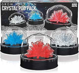 Crystal Growing Kit for Kids - STEM Science Kit for Kids Boys and Girls & Adults - 3 Display Crystal Dome Displays - Educational Science Kit for Kids