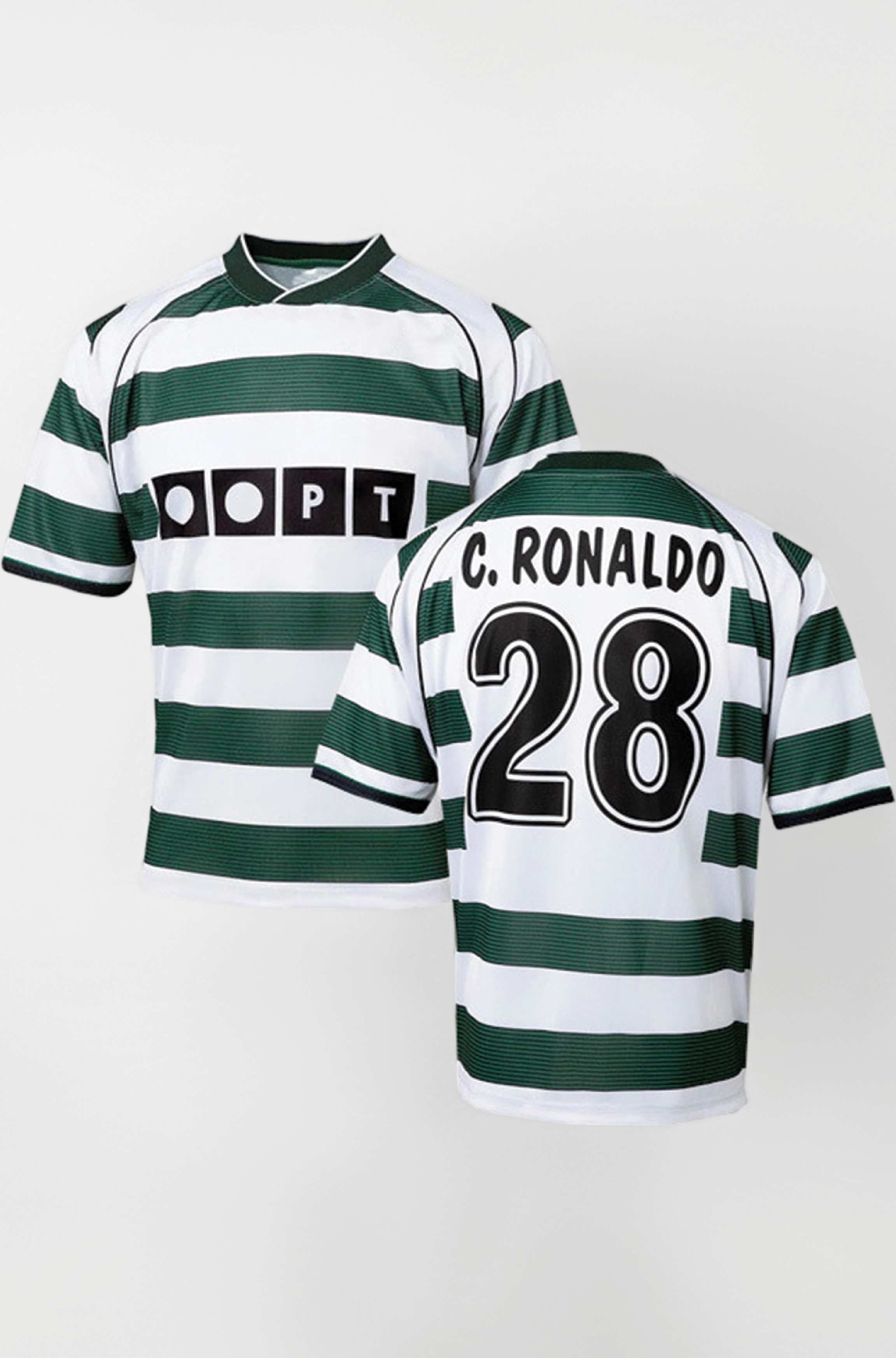 Cristiano Ronaldo Jersey 28 Number Sportiing First Club Football Old Jerseys Club Team Men's Home Jersey