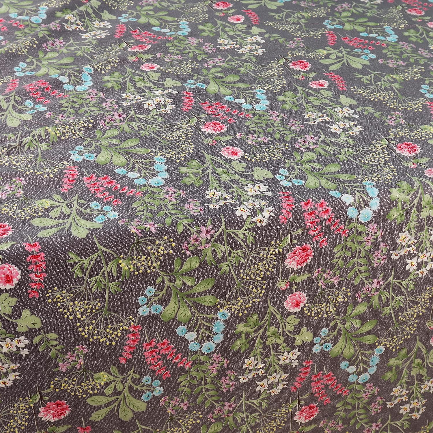 Cotton Flat Sheet Queen Size, Floral Pattern Breathable Bed Top Sheet Easy Care : Home & Kitchen