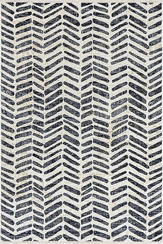 Miniatura 3 de nuLOOM Elly Alfombra de área de transición con flecos en espiga, 5 pies x 7 pies 10 pulgadas, beige