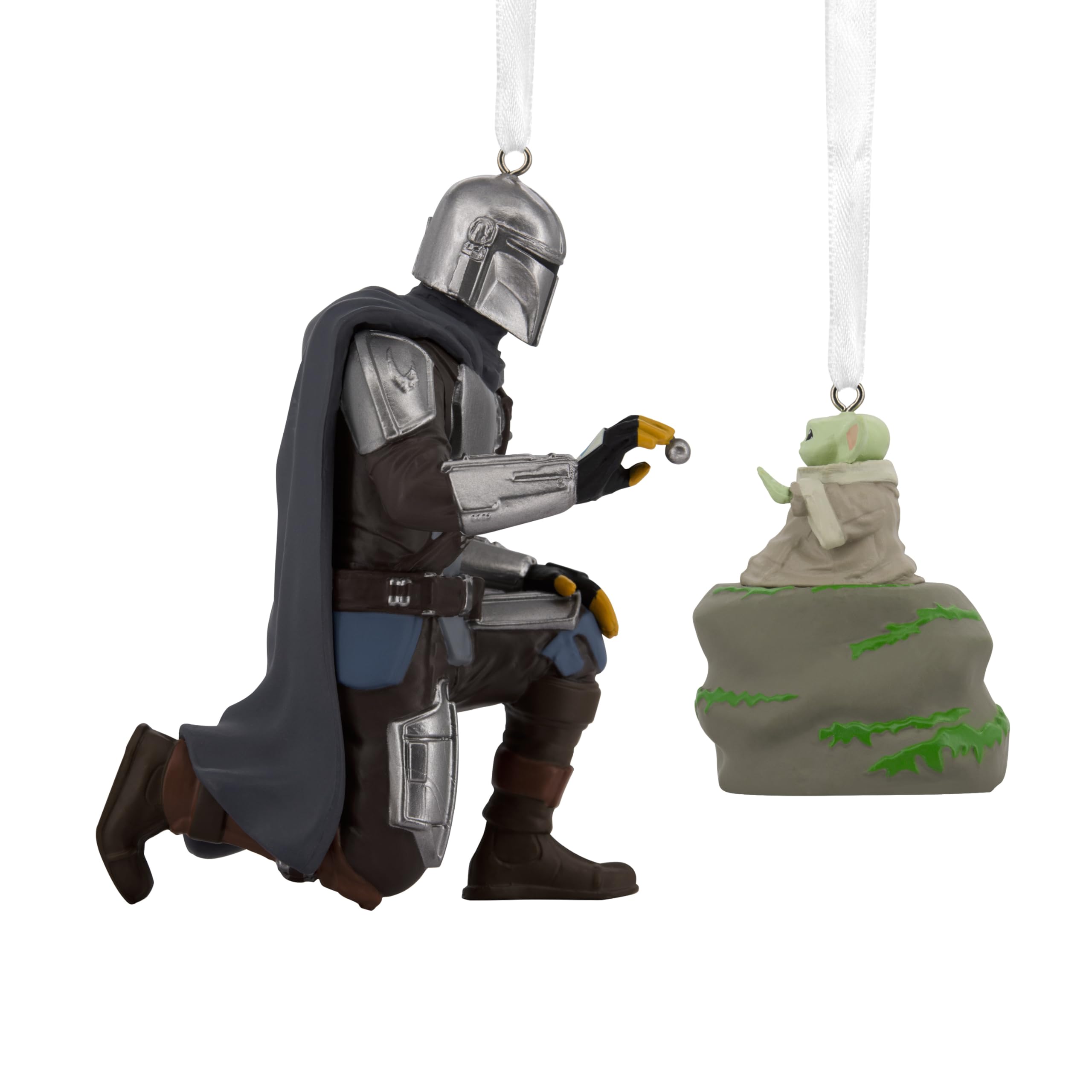 HallmarkStar Wars: The Mandalorian and Grogu Christmas Ornaments, Set of 2