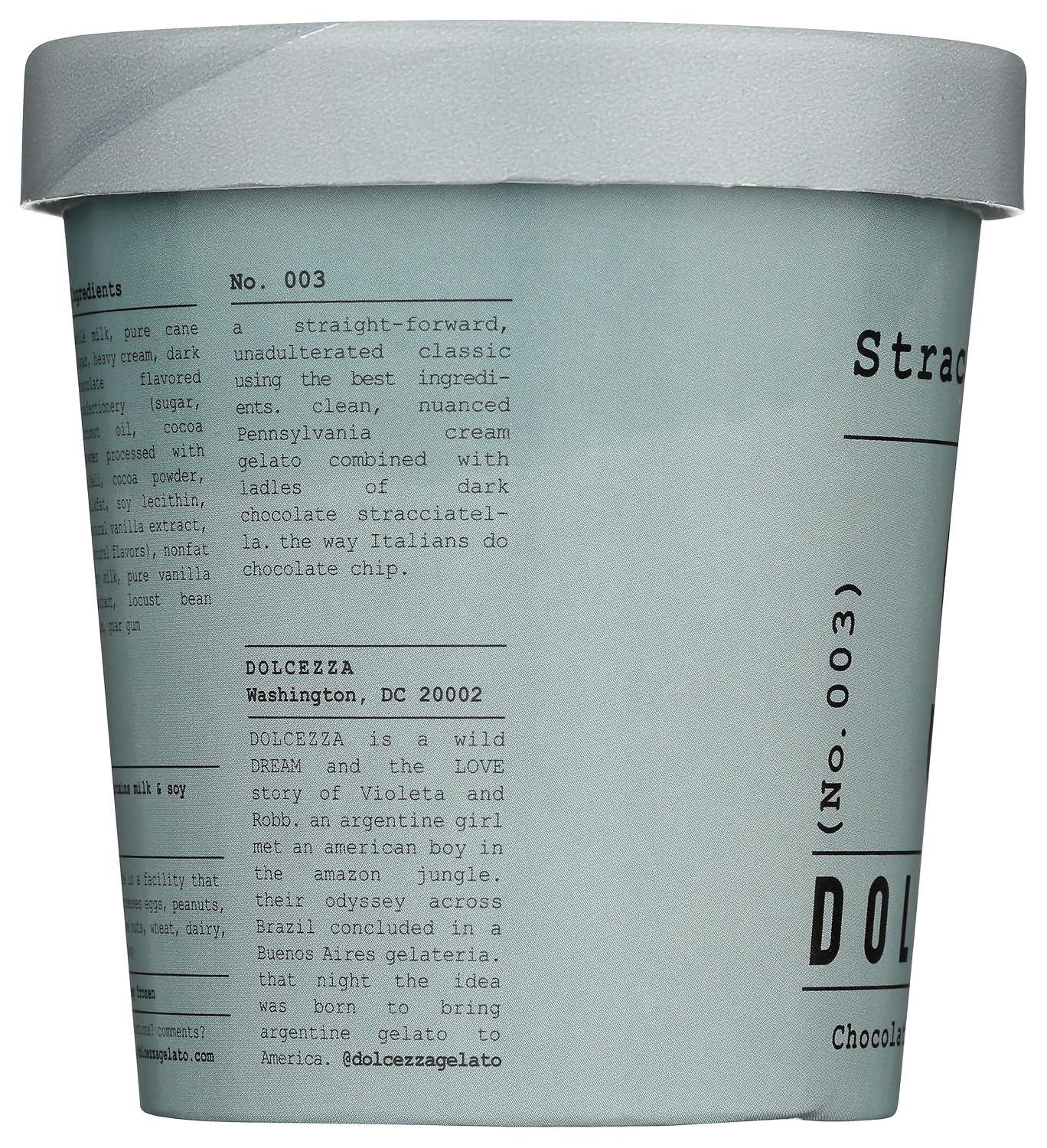 Dolcezza, Gelato Stracciatella, 16 Fl Oz