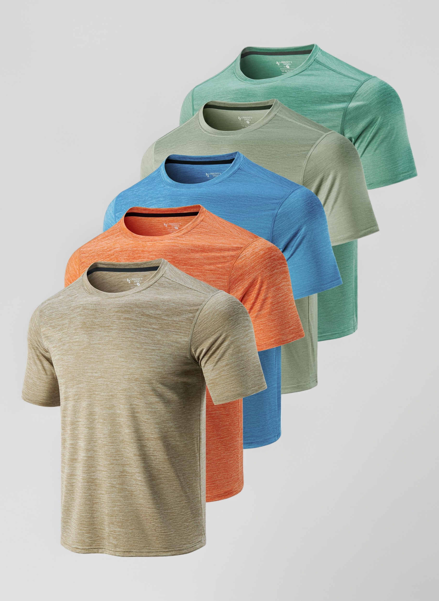 Liberty Imports Men's T-Shirts Athlétiques À Manches Courtes Et Col Rond T-Shirt