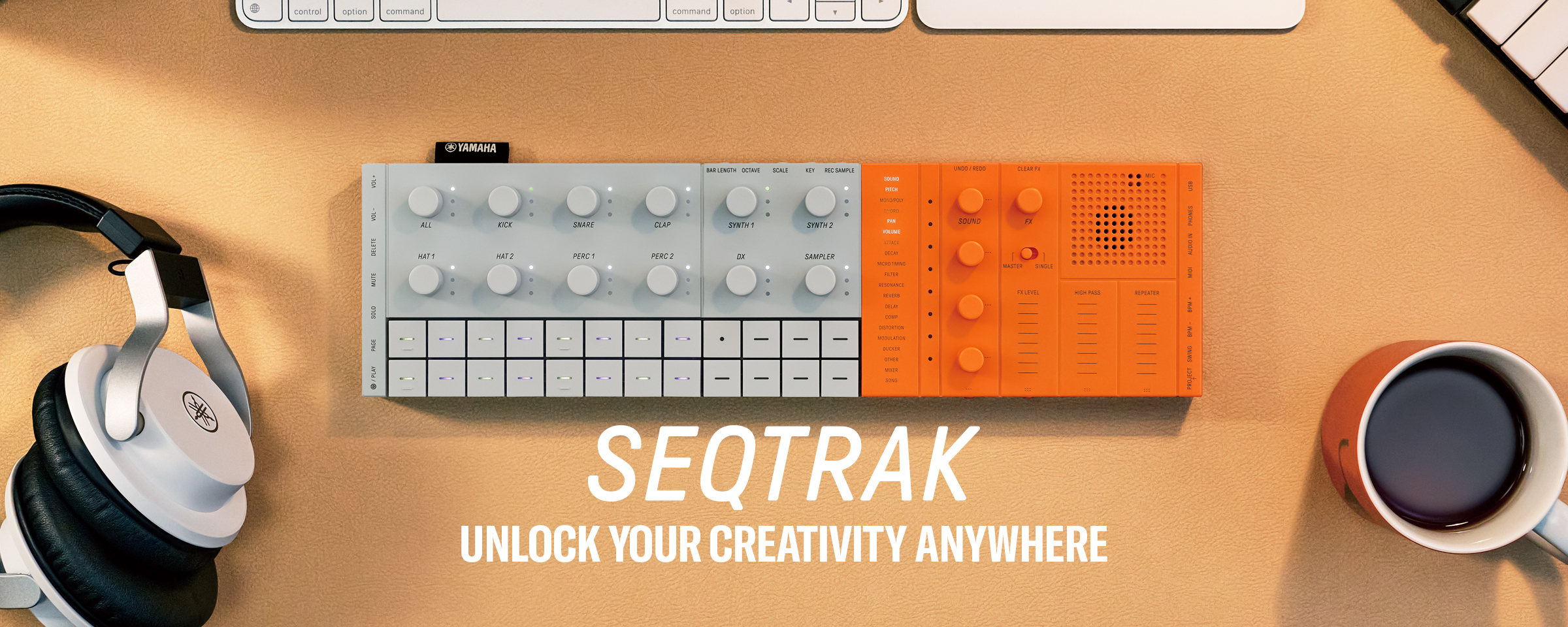 Yamaha seqtrak オレンジ YAMAHA SEQTRAK ORANGE｜ミュージックランドKEY