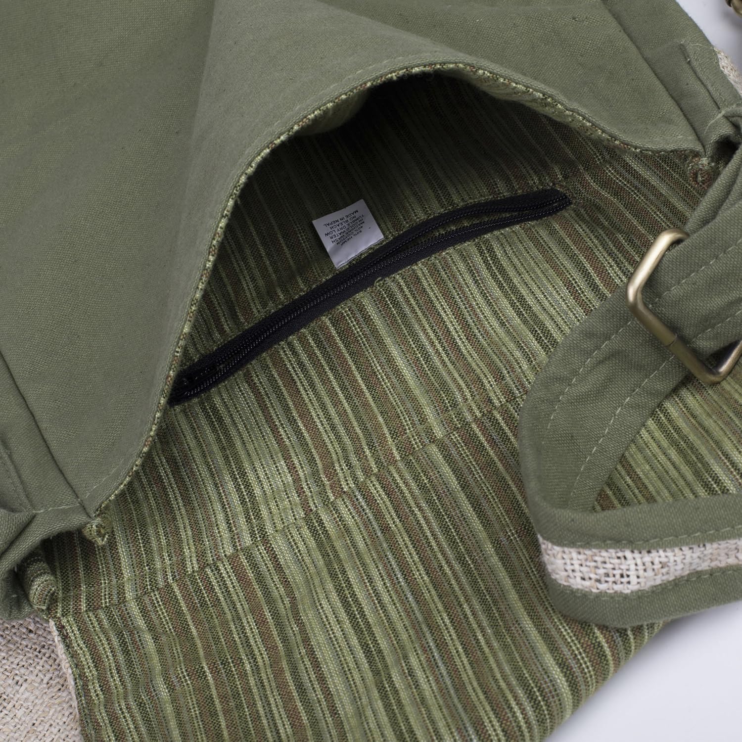 Pandora Hemp Messenger Bag