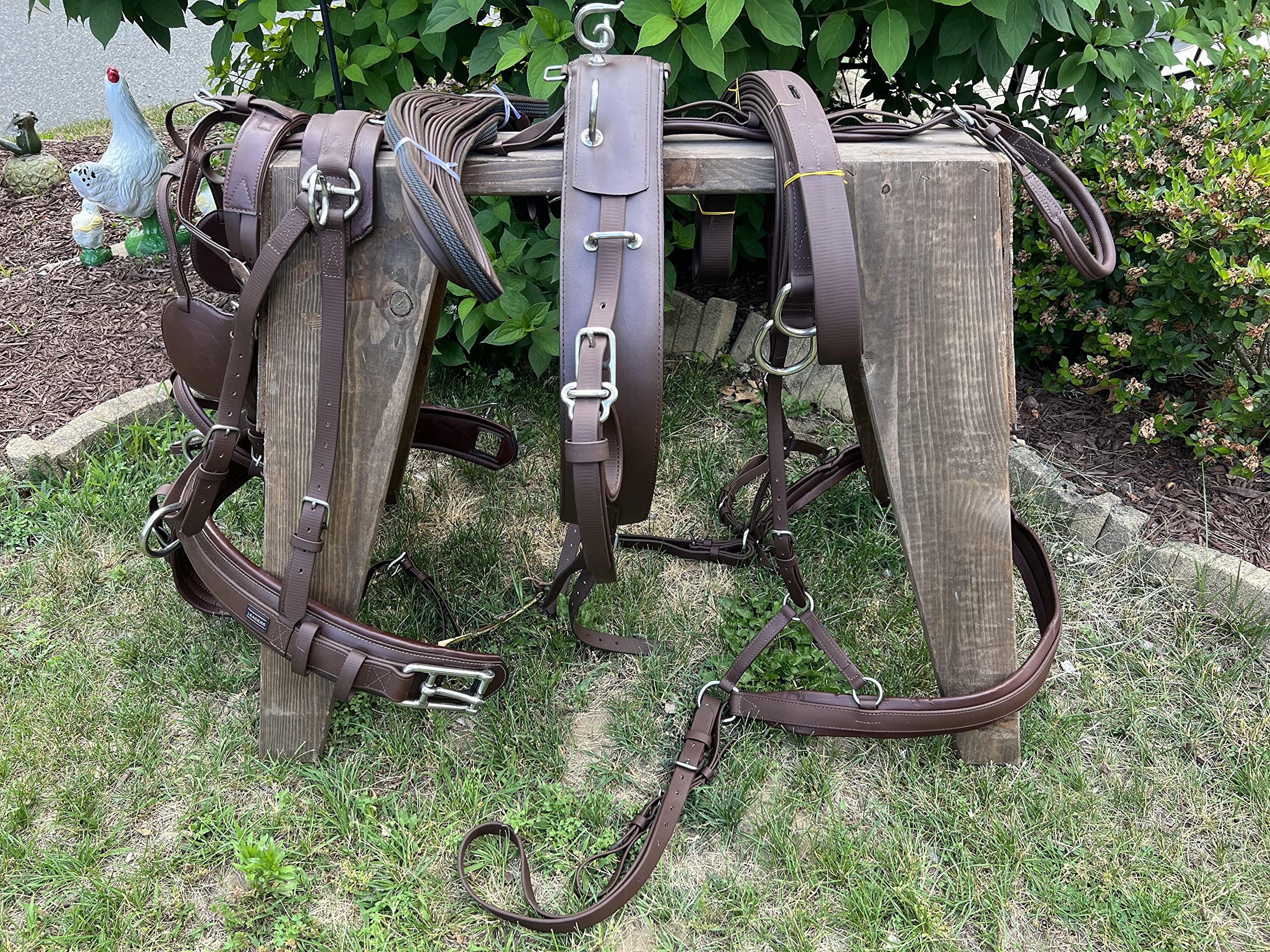 Leaders Tech Competition Harness for Full or Horse Size - Brown (Pair)