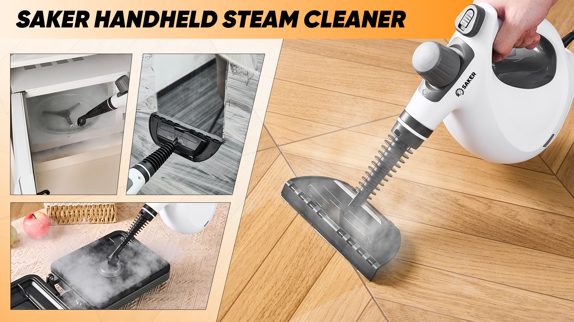 Amazon.com - Saker Handheld Steam Cleaner New,Portable Steam