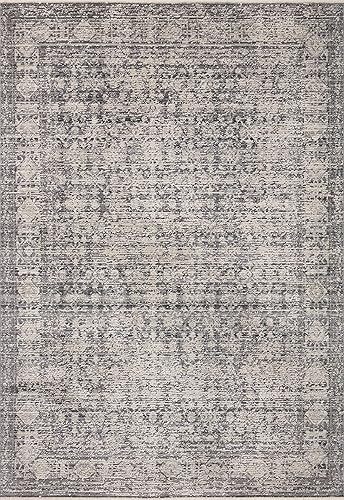 Miniatura 4 de Amber Lewis x Loloi Alie Collection ALE-03 - Alfombra de área de 7 pies 10 pulgadas x 10 pies carbónpaloma