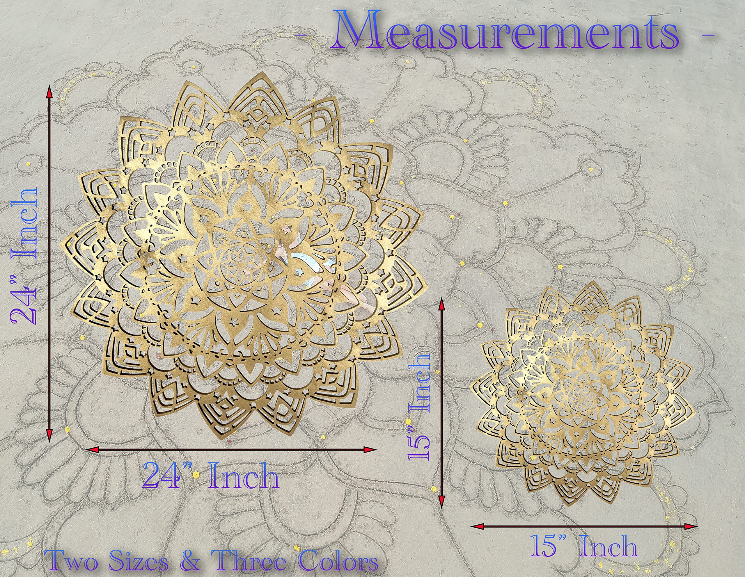 Amazon.co.jp: Urbalabs ハンドメイド 曼荼羅 星 木製ウォール