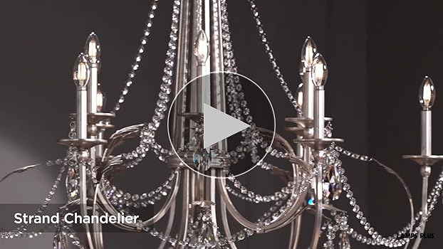Strand Silver Leaf Large Chandelier Lighting 46