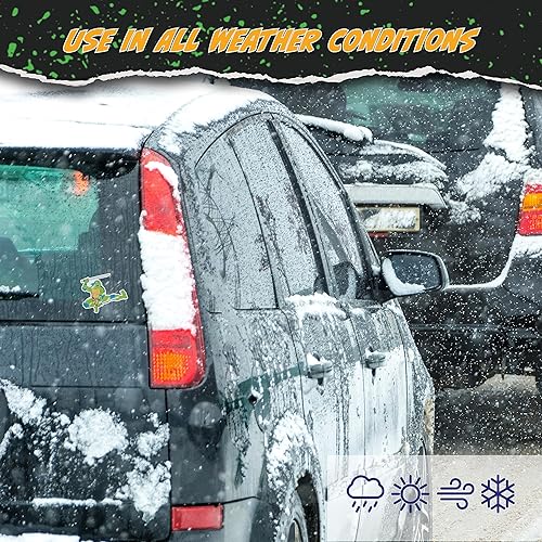 Miniatura 4 de TMNT - Juego de 3 calcomanías de vinilo Leo de las Tortugas Ninja Adolescentes Mutantes para automóvil, botella de agua, bicicleta, casco, laptop,