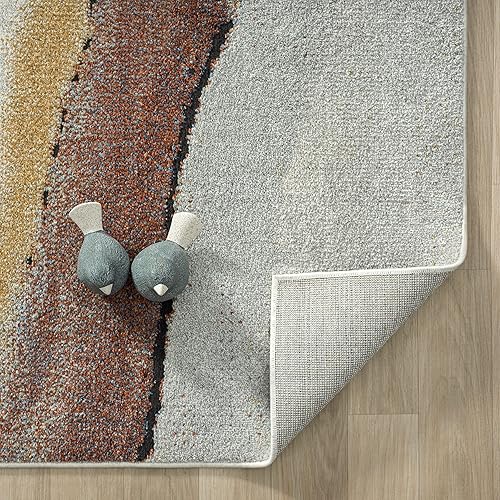 Miniatura 4 de LUXE WEAVERS Abstracto Atardecer Mármolado Multi 5x7 Area Alfombra