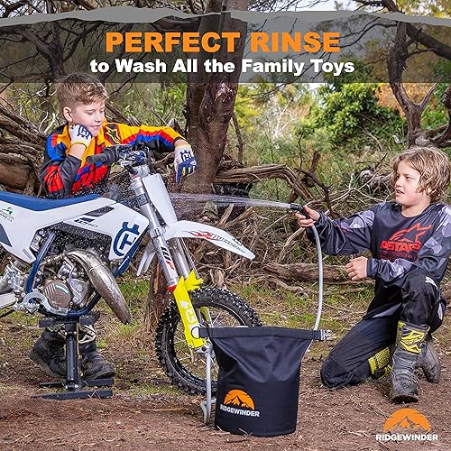 Miniatura 6 de Ducha portátil para acampar con bolsa seca - Ducha de campamento con batería recargable y bolsa seca incluida de 10L para almacenamiento de agua.