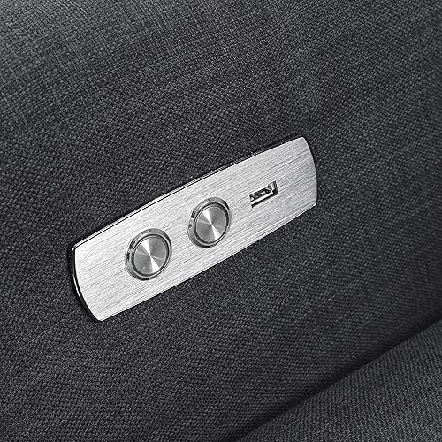 Miniatura 67 de Babyletto Kiwi, reclinable eléctrico y deslizador giratorio con puerto USB en tela de rendimiento de playa, repelente al agua y resistente a