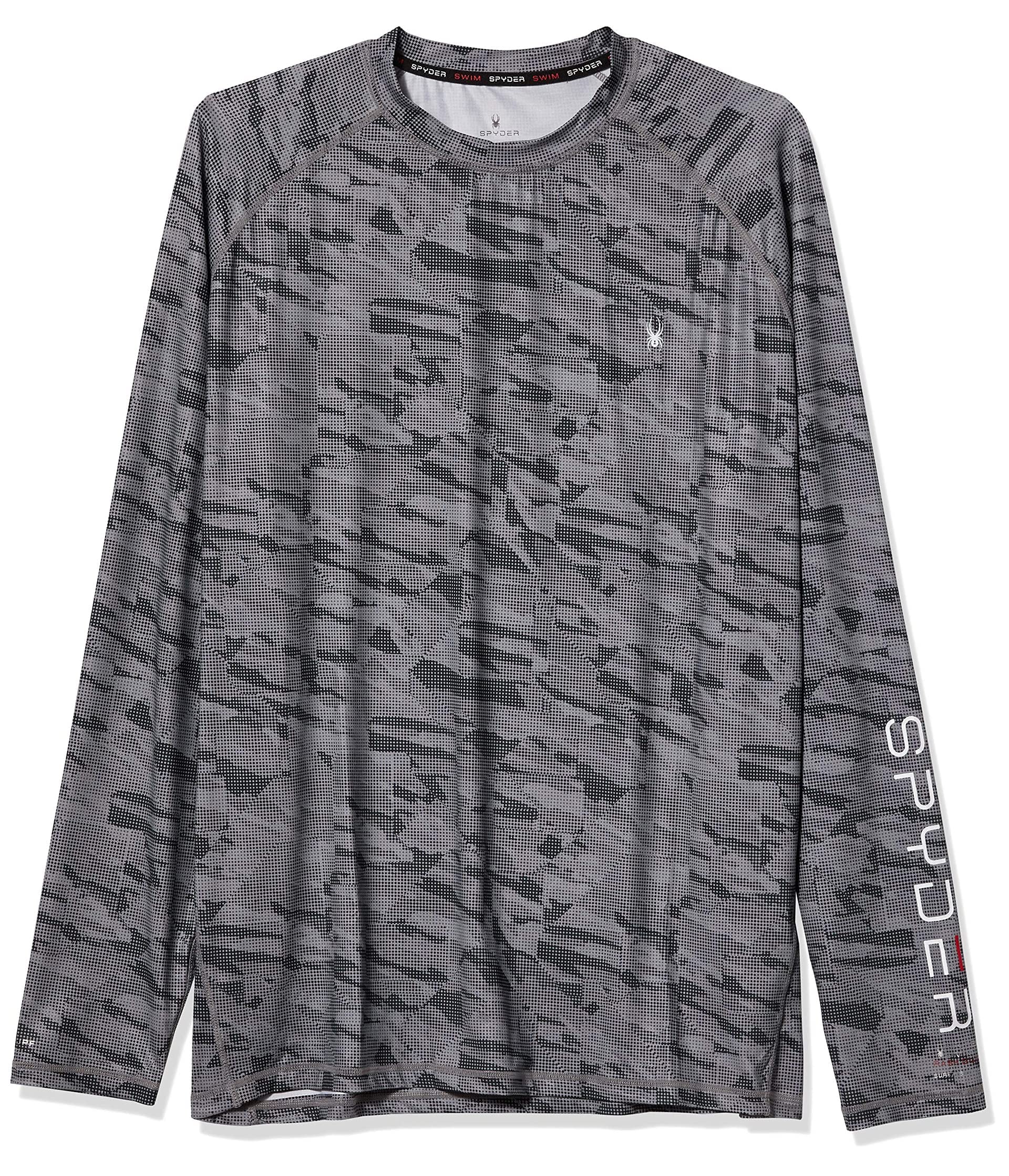 Men's Digital Camo Long Sleeve Rashguard, Dark Grey, Medium-image-42