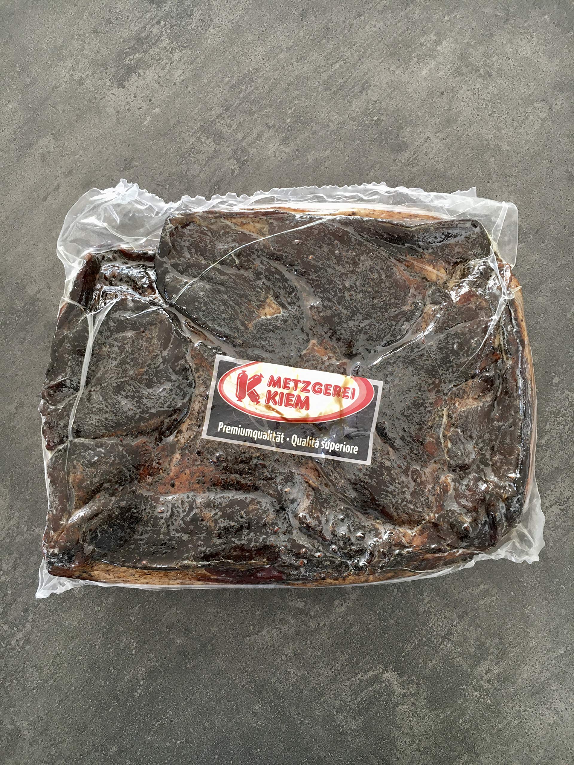 Speck Kiem Premium 4,2 kg "circa" Senza Glutine e Senza Lattosio. Qualità e tradizione artigianale della Val Venosta dal 1958, Alto Adige / Südtirol, prodotto MADE IN ITALY