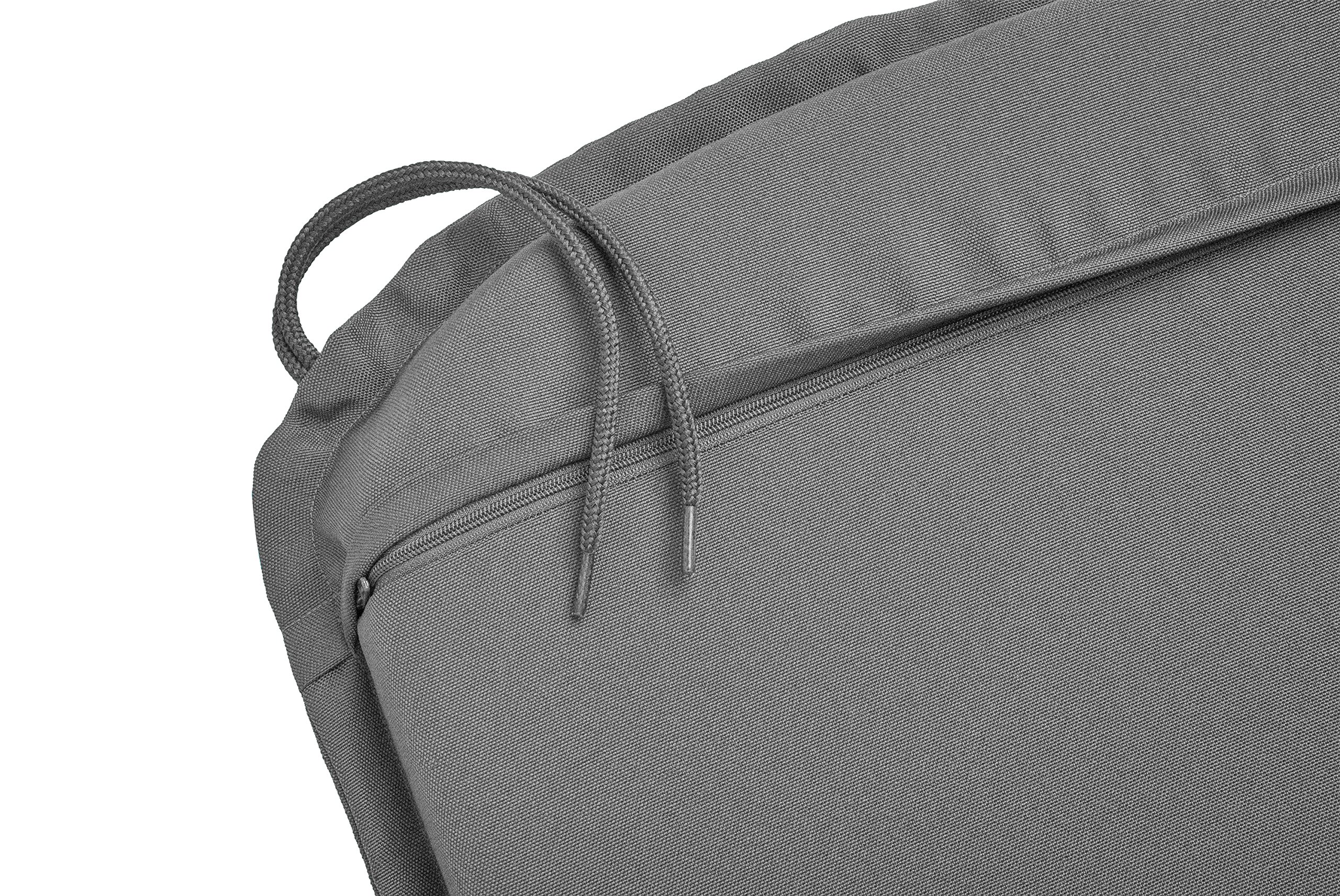 Traumnacht Komfort 4er Set Stuhlkissen/Sitzkissen Outdoor anthratzit, Bezug abnehmbar, mit Eckbändern, 44 x 47 x 6 cm, produziert nach deutschem Qualitätsstandard