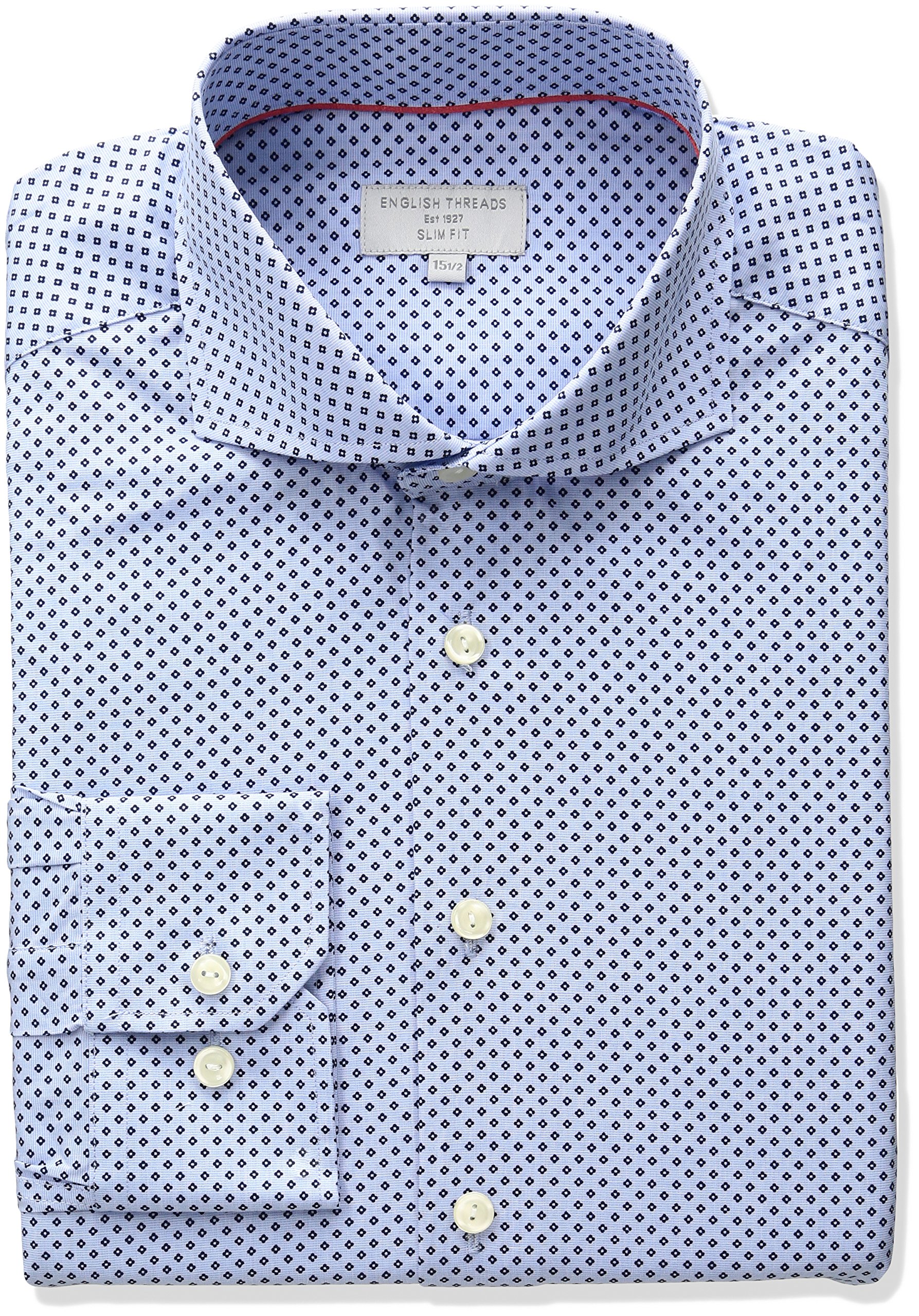 Men's Slim Fit Diamond Dress Shirt