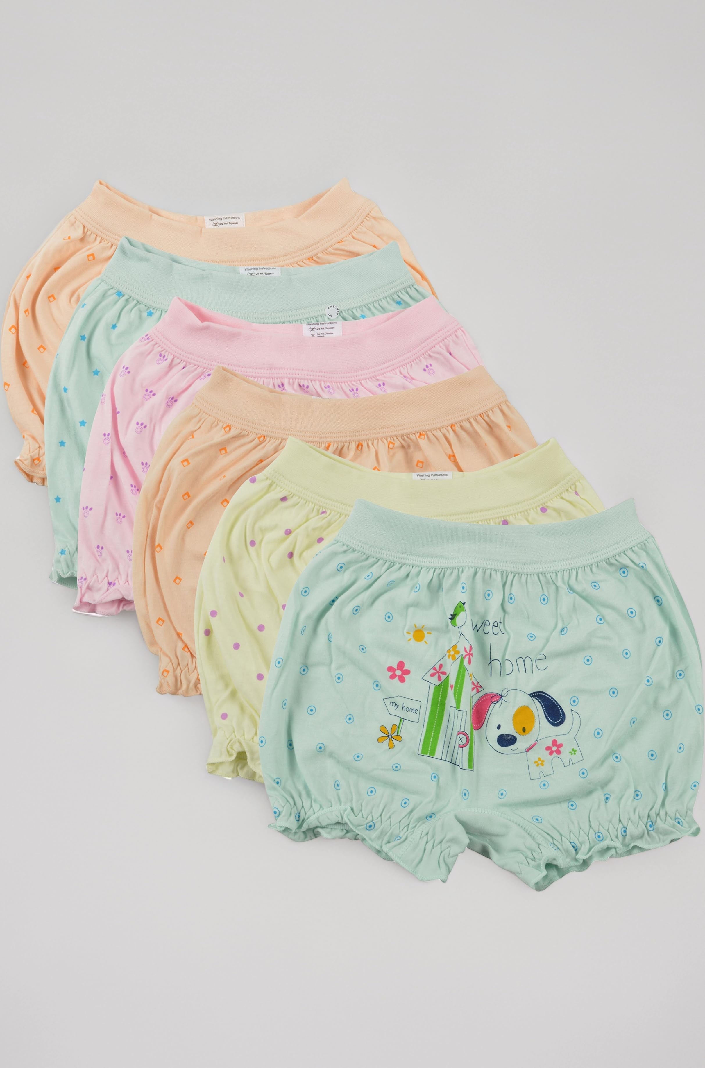 Girl's Cotton Bloomers (Color & Print May Vary)