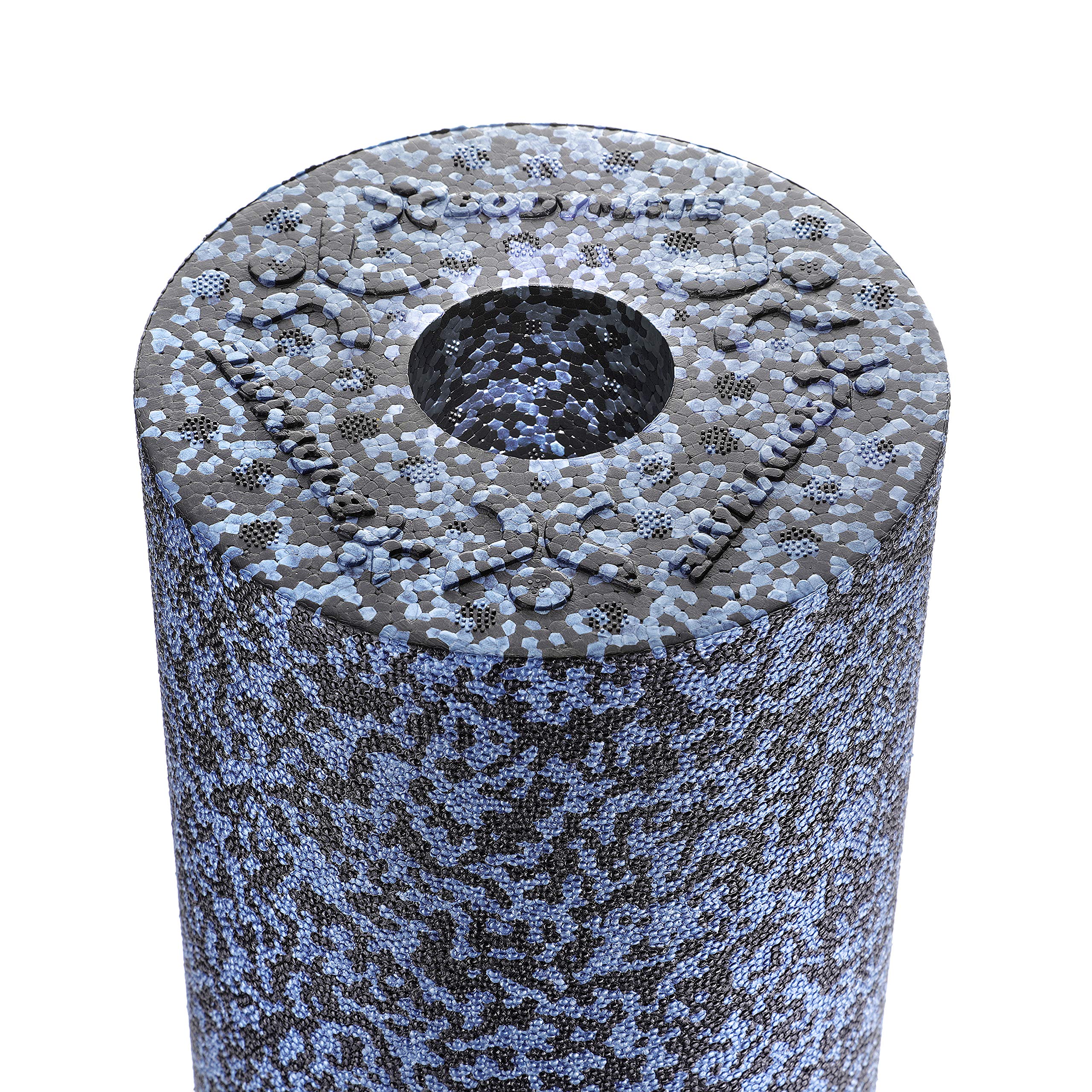BODYMATE Foam Roller con Grado Durezza Extra-Duro con E-Book Gratuito Grigio-Blu/Nero - Vari Lunghezza